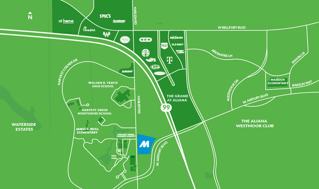 MARCEL HARVEST GREEN – RICHMOND, TX MAP